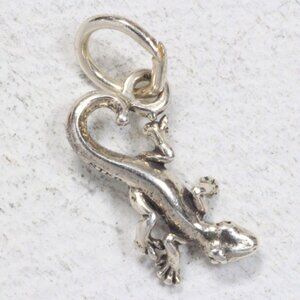 Sterling Silver Mini Lizard Charm Bracelet Charm Pendant